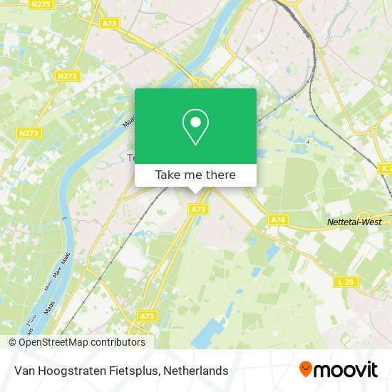 Van Hoogstraten Fietsplus Karte