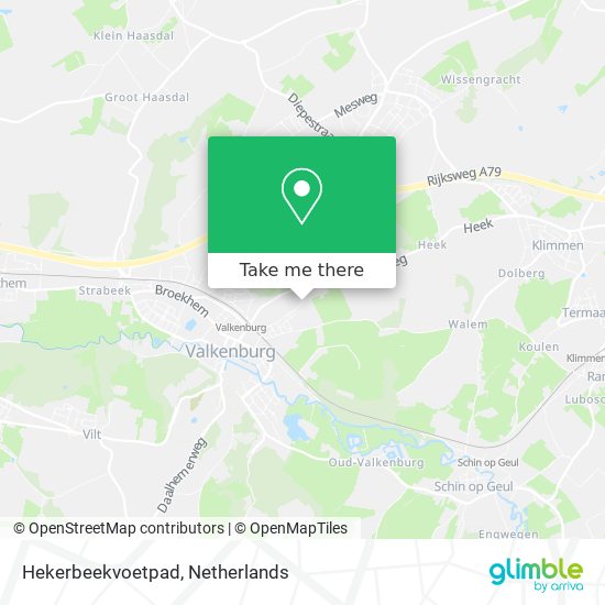 Hekerbeekvoetpad Karte