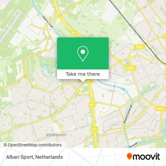 Alberi Sport map