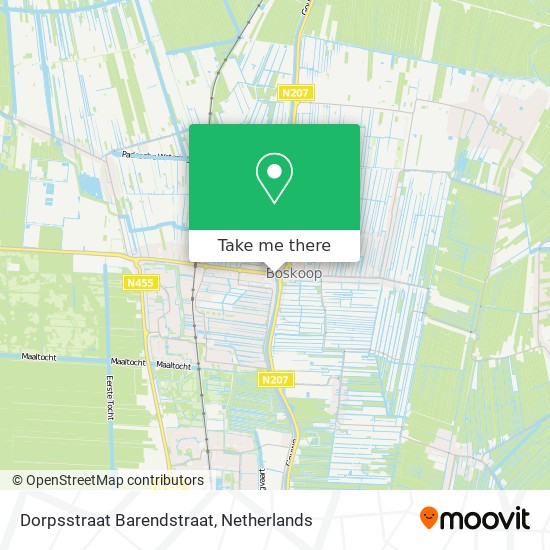 Dorpsstraat Barendstraat map