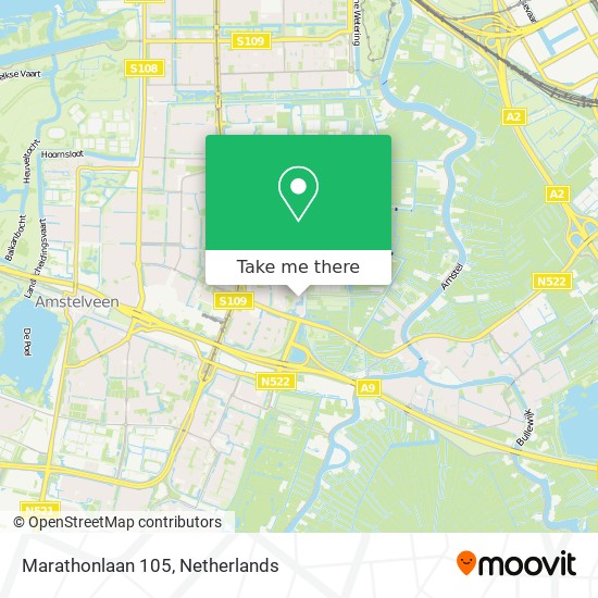 Marathonlaan 105 map