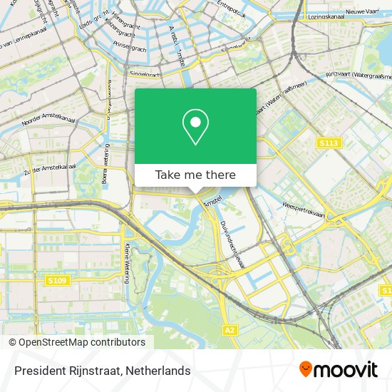 President Rijnstraat map