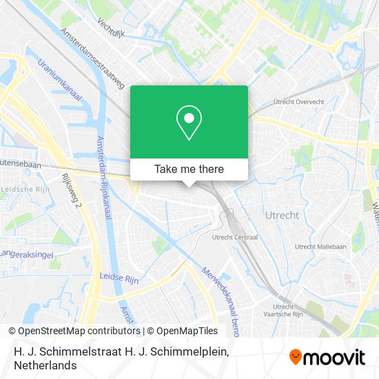 H. J. Schimmelstraat H. J. Schimmelplein Karte