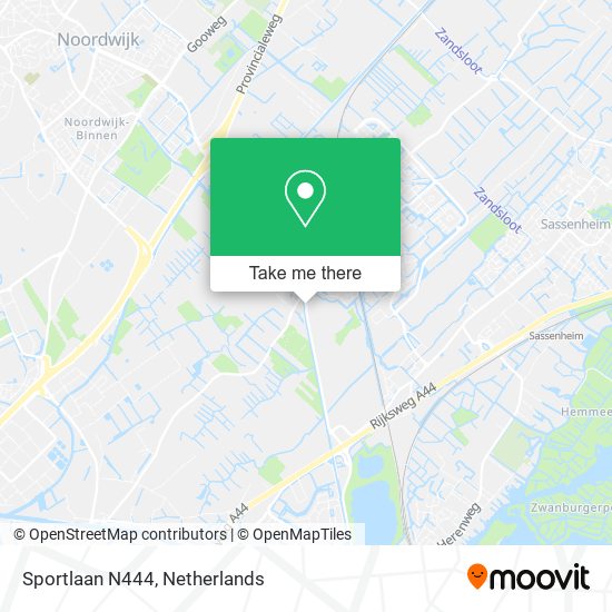 Sportlaan N444 map