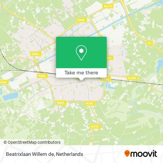 Beatrixlaan Willem de map