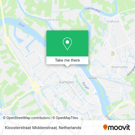Kloosterstraat Middenstraat map