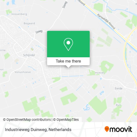 Industrieweg Duinweg map