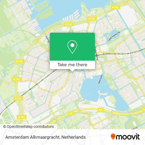 Amsterdam Alkmaargracht map