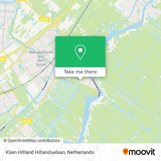 Klein Hitland Hitlandselaan map