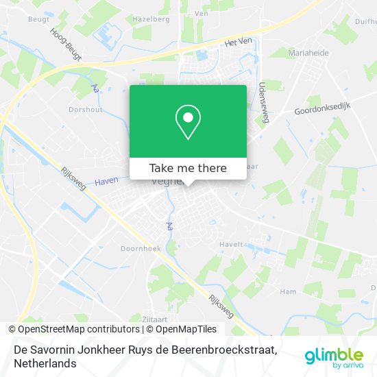 De Savornin Jonkheer Ruys de Beerenbroeckstraat map