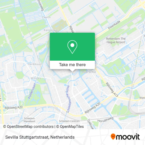 Sevilla Stuttgartstraat map