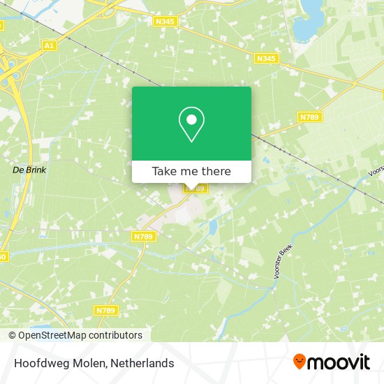 Hoofdweg Molen Karte