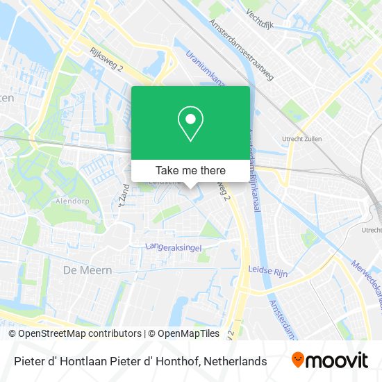 Pieter d' Hontlaan Pieter d' Honthof map