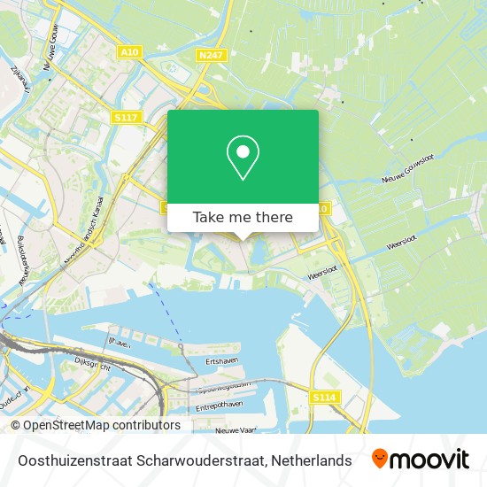 Oosthuizenstraat Scharwouderstraat map