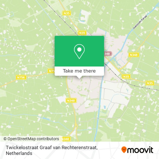 Twickelostraat Graaf van Rechterenstraat map