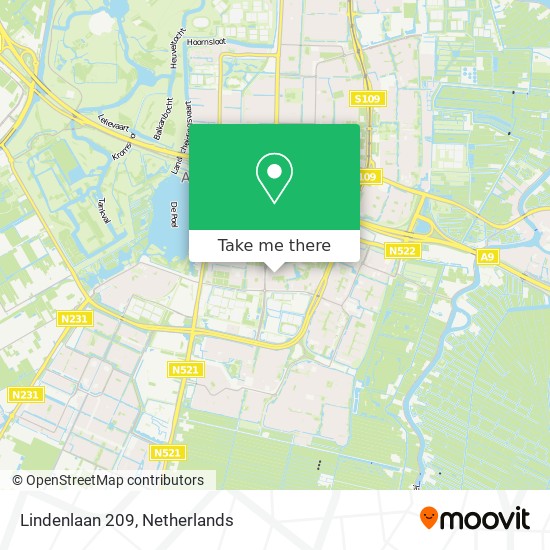 Lindenlaan 209 map