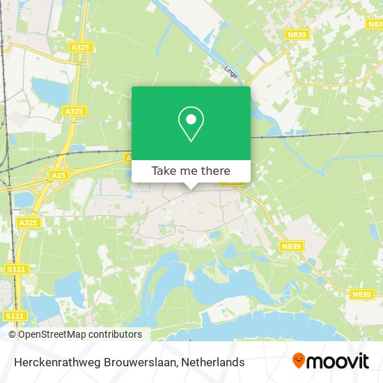 Herckenrathweg Brouwerslaan map