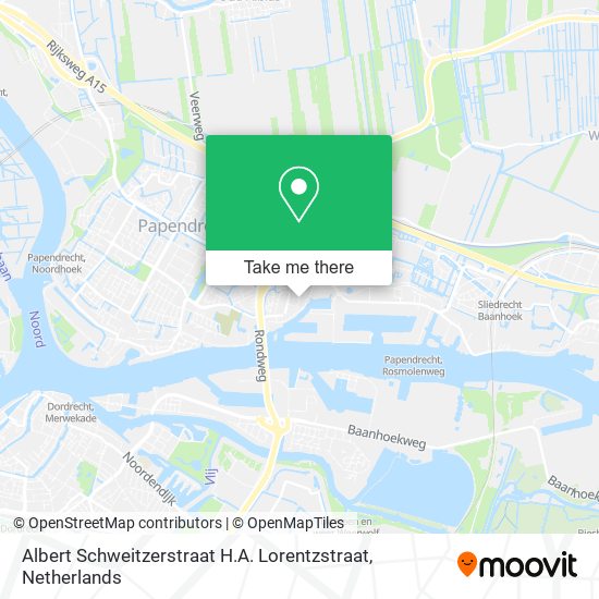 Albert Schweitzerstraat H.A. Lorentzstraat map