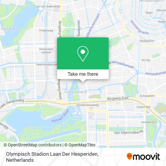 Olympisch Stadion Laan Der Hesperiden Karte