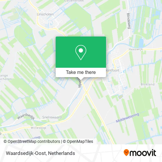 Waardsedijk-Oost map