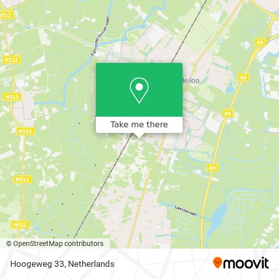Hoogeweg 33 Karte