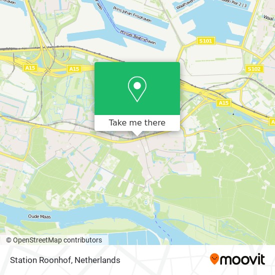 Station Roonhof map