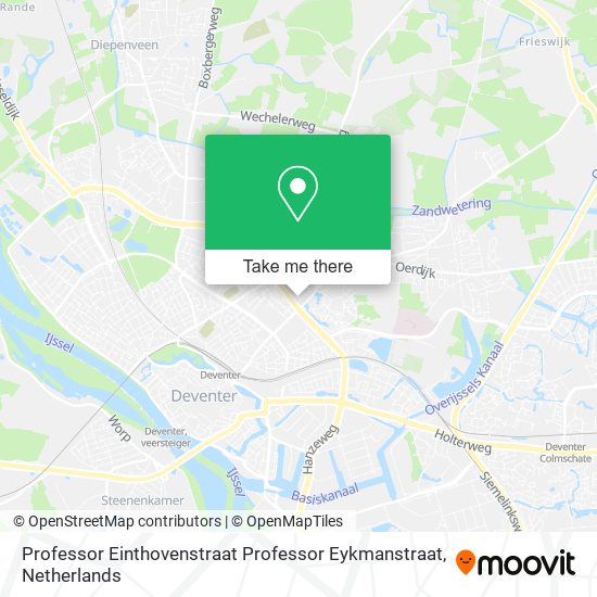 Professor Einthovenstraat Professor Eykmanstraat Karte