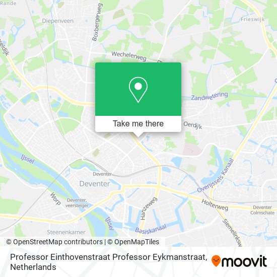 Professor Einthovenstraat Professor Eykmanstraat map