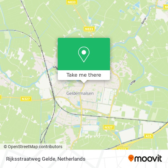 Rijksstraatweg Gelde map