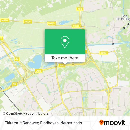 Ekkersrijt Randweg Eindhoven Karte