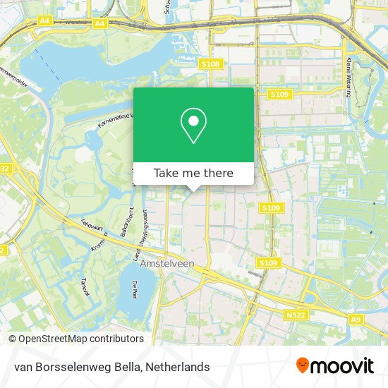 van Borsselenweg Bella map