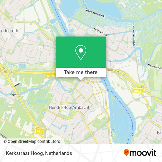 Kerkstraat Hoog map