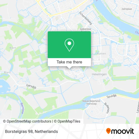 Borstelgras 98 map