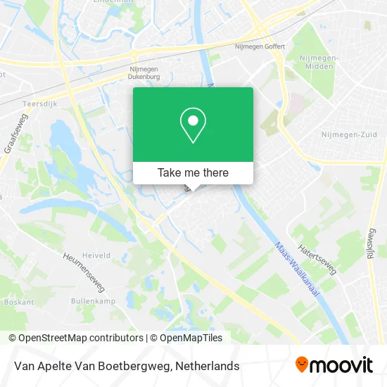 Van Apelte Van Boetbergweg map
