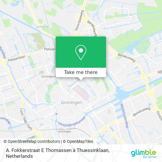 A. Fokkerstraat E Thomassen à Thuessinklaan Karte