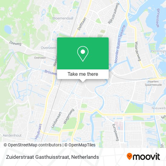 Zuiderstraat Gasthuisstraat map