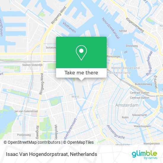Isaac Van Hogendorpstraat map