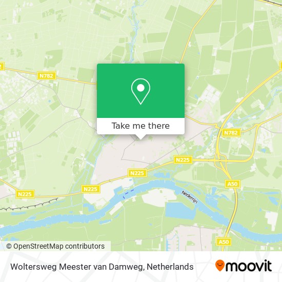 Woltersweg Meester van Damweg map