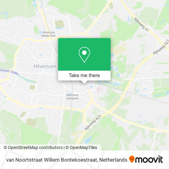 van Noortstraat Willem Bontekoestraat map
