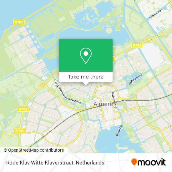 Rode Klav Witte Klaverstraat map