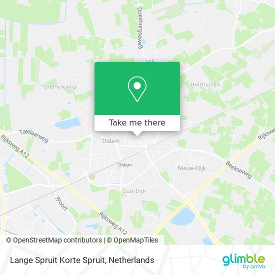 Lange Spruit Korte Spruit Karte