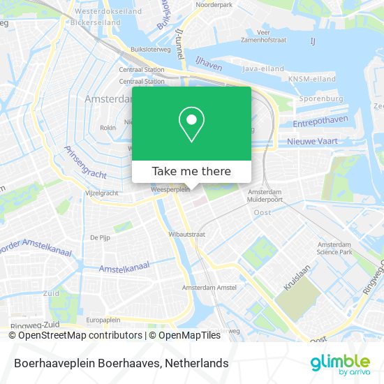 Boerhaaveplein Boerhaaves map