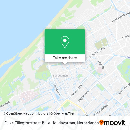 Duke Ellingtonstraat Billie Holidaystraat map