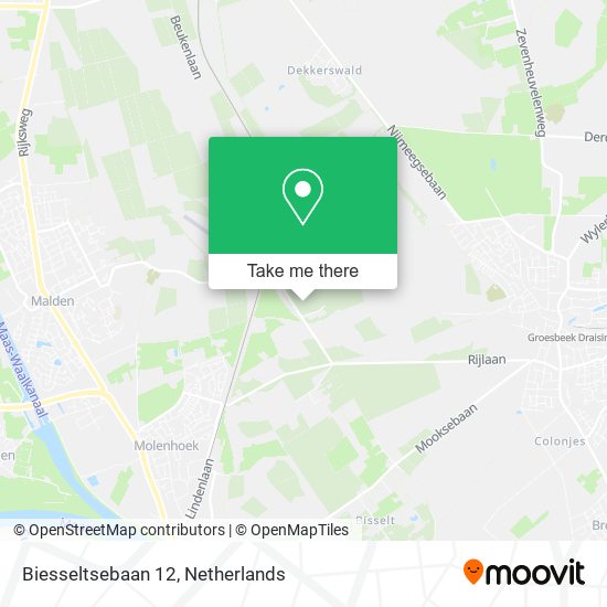 Biesseltsebaan 12 map