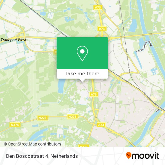 Den Boscostraat 4 map