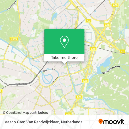 Vasco Gam Van Randwijcklaan map