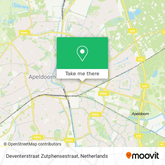 Deventerstraat Zutphensestraat map