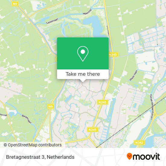 Bretagnestraat 3 map