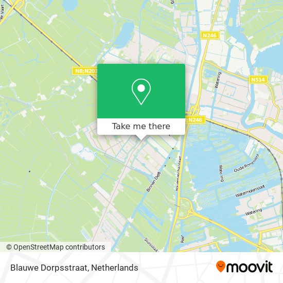 Blauwe Dorpsstraat map