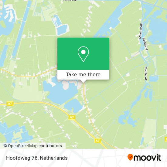 Hoofdweg 76 map